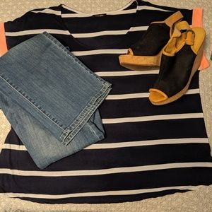 Papermoon 2X Lucasta cuff sleeve knit top